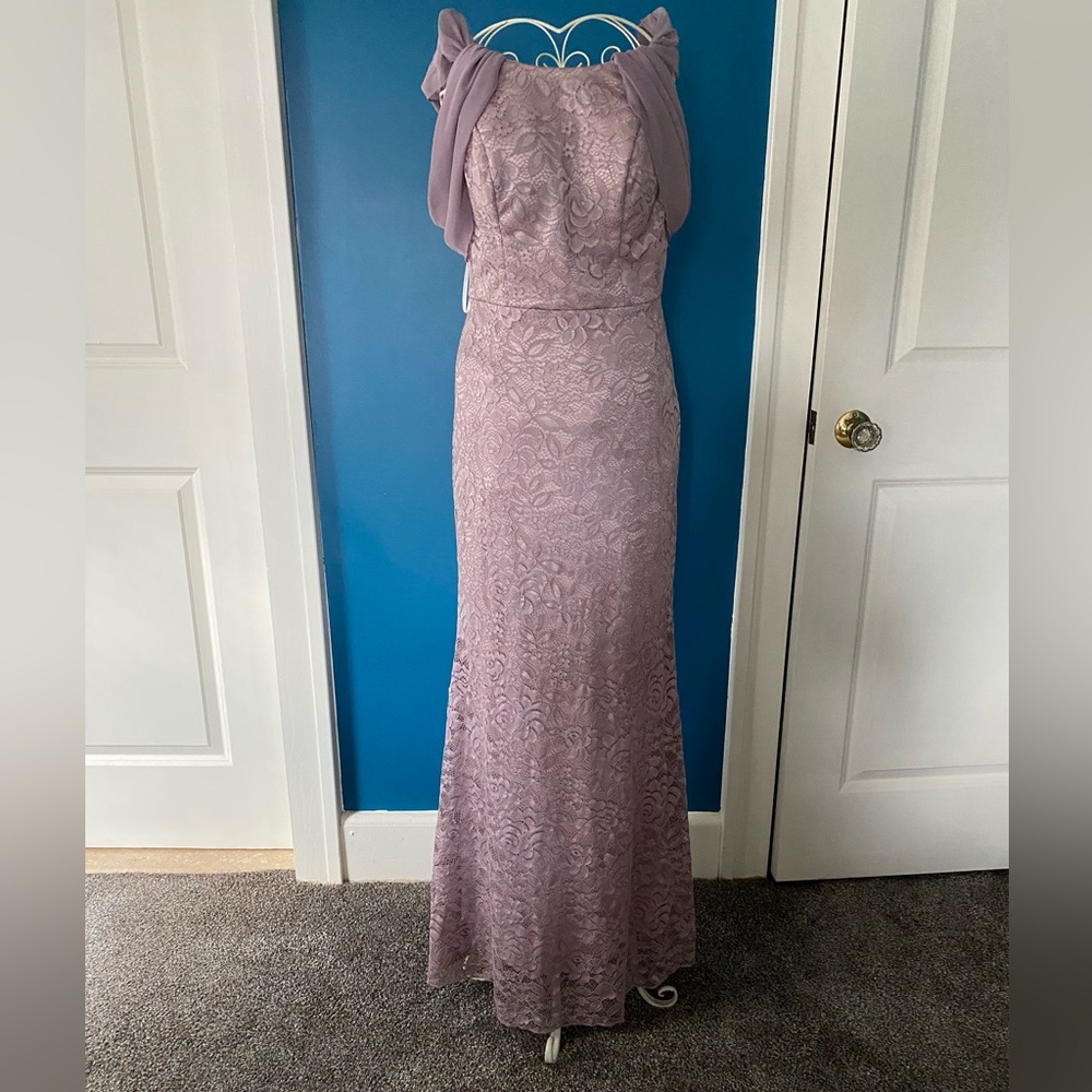 ShEIN Lavender Lace Gown